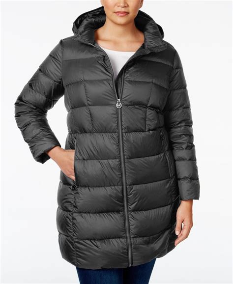 michael kors womens plus size coats|michael kors husk waterproof coat.